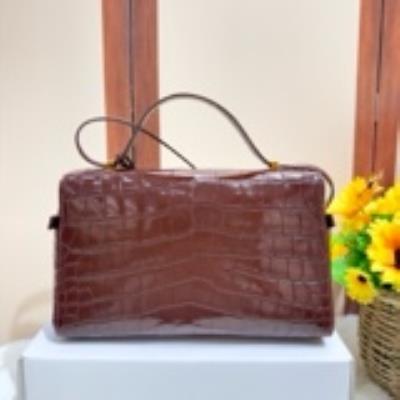 wholesale quality loro piana extra bag l27 alligator coffee